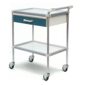 Deluxe Medical Trolley with Drawer – 65 × 45 × 80 cm