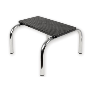 Black One Step Footstool, 100 kg Capacity