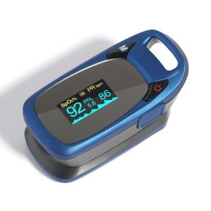 Finger Pulse Oximeter – Blue / Red Options