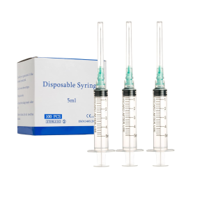 Disposable 3 Part Luer Slip Syringes with Removable Needles 2,5ML syringe with 23G (0.6 x 25mm) needle box of 100