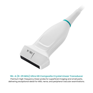 18LA PROBE 8 25MHZ LINEAR FOR S70I for SonoScape 18L A Ultra High Frequency Linear Ultrasound Probe, 8–25 MHz