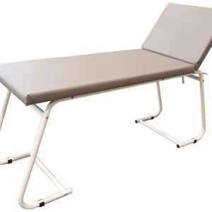 Grey Examination Couch with Adjustable Backrest – 120 kg Load