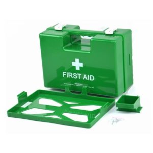Green Wall Mount First Aid Kit Box, Empty – 28 × 19 × 12 cm