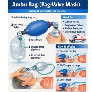 Bag Valve Mask Resuscitator Bags – Adult, Pediatric & Infant Sizes