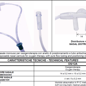 FIAB Nasal Cannula 2.10 m, Latex Free