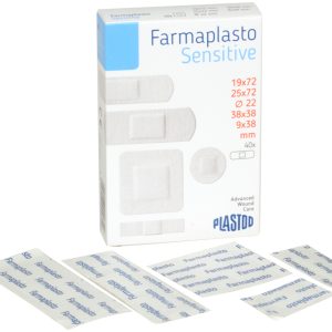 Sensitive Adhesive Plasters, Mixed Sizes – Box of 40